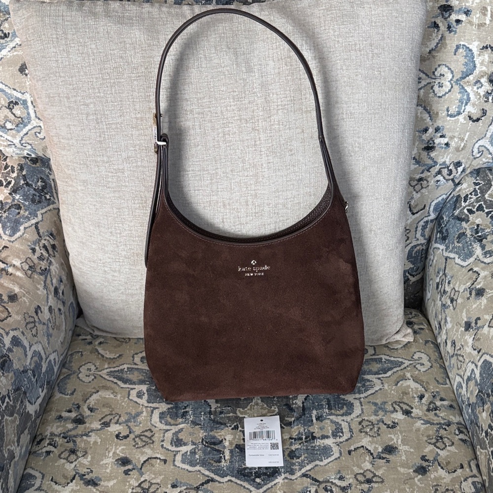 Kate Spade Chocolate Suede Handbag